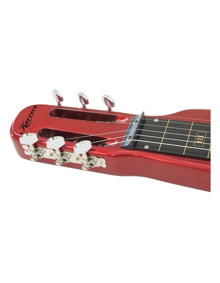 Karrera 6-String Steel Lap Guitar - Metallic Red image 6