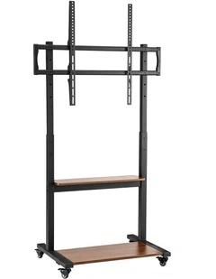 Artiss Mobile TV Stand for 40-100 Inch TVs Cart with Wheels Adjustable Shelves
