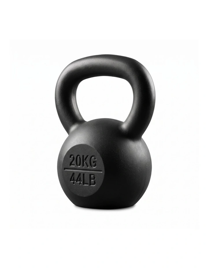 Everfit 20kg Cast Iron Kettlebell Powder Coating Flat Bottom Home Gym image 3