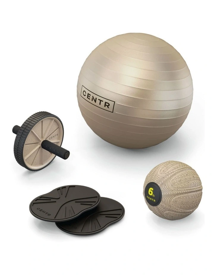 Centr Core Kit - Physio Ball, Slam Ball, Ab Roller, Slider Discs image 1