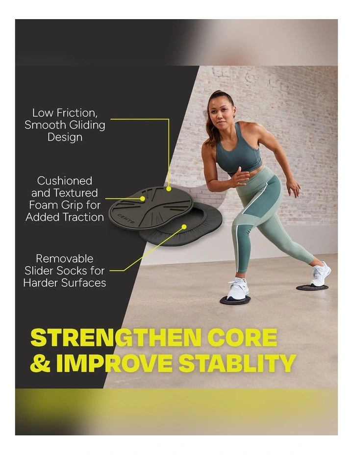 CENTR Slider Discs - Core and Full-Body Training Floor Sliders image 2