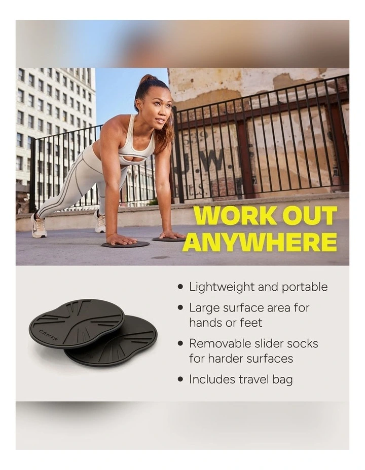 CENTR Slider Discs - Core and Full-Body Training Floor Sliders image 4