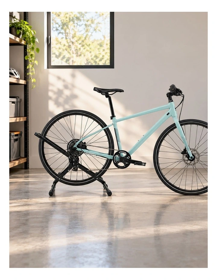 Monvelo Bike Stand Floor Storage Rack Foldable Carbon Steel for 16-29 Inch Black image 7