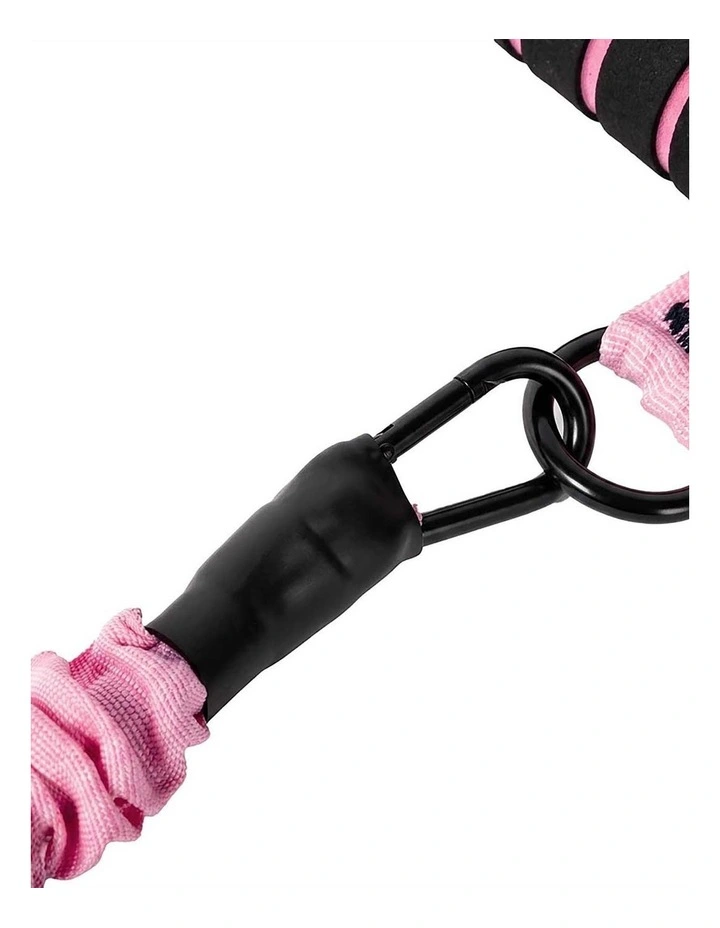 Centra Resistance Bands Set Foot Pedal 3 Tube Adjustable for Home Workout Pink image 3