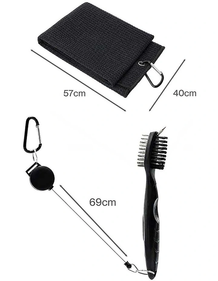 Centra Golf Essentials Kit Must Accessories Set 11Pc Golf Gifts for Men Black image 2