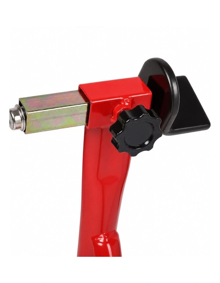 Monvelo Motorcycle Stand Heavy Duty 500KG Carbon Steel Lift Adjustable Fork Red image 4