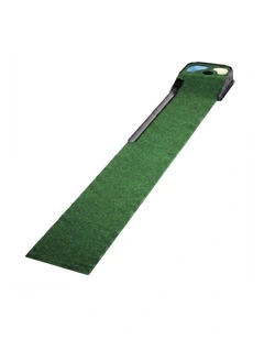 Centra Golf Putting Mat Training Aid Auto Ball Return 270cm Indoor,Green