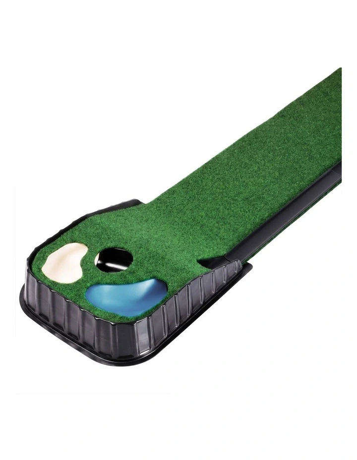 Centra Golf Putting Mat Training Aid Auto Ball Return 270cm Indoor,Green image 5