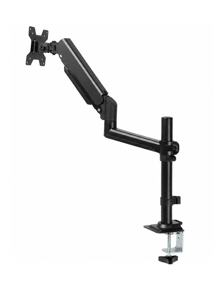 Levede Single Monitor Arm Adjustable 2-Way Desk Mount Rotatable 13-32 inch Black image 1