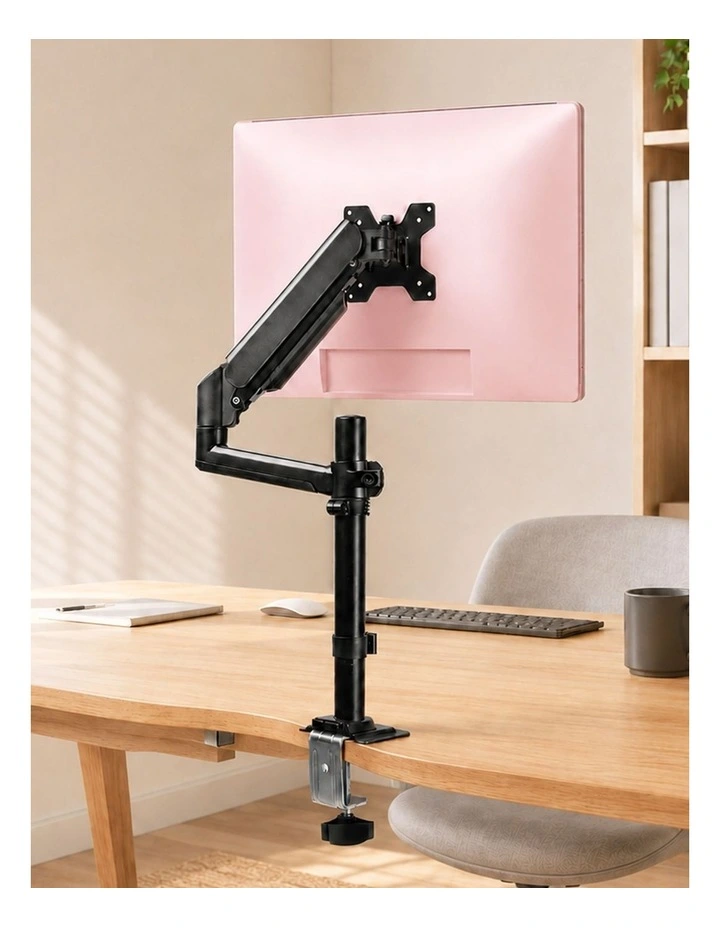 Levede Single Monitor Arm Adjustable 2-Way Desk Mount Rotatable 13-32 inch Black image 7