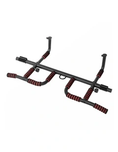 Centra Pull Up Bar Doorway No Drill 200kg Heavy Duty Carbon Steel for Home Black