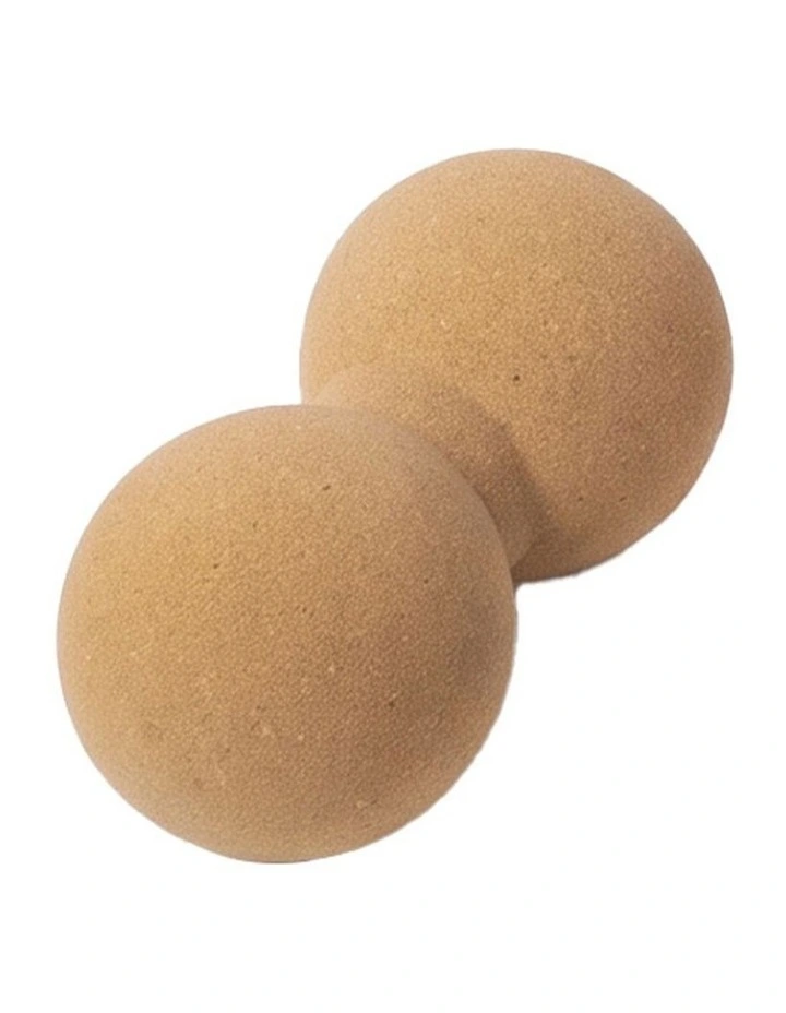 Centra Balance Board 5-In-1 Cork Ankle Trainer With Massage Ball Home Brown image 5