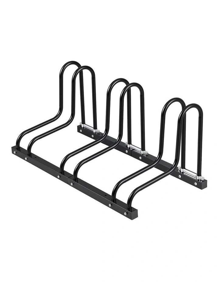 Weisshorn 3 Bike Floor Stand Rack Fits 20-29 MTB Tires for Garage Storage image 1