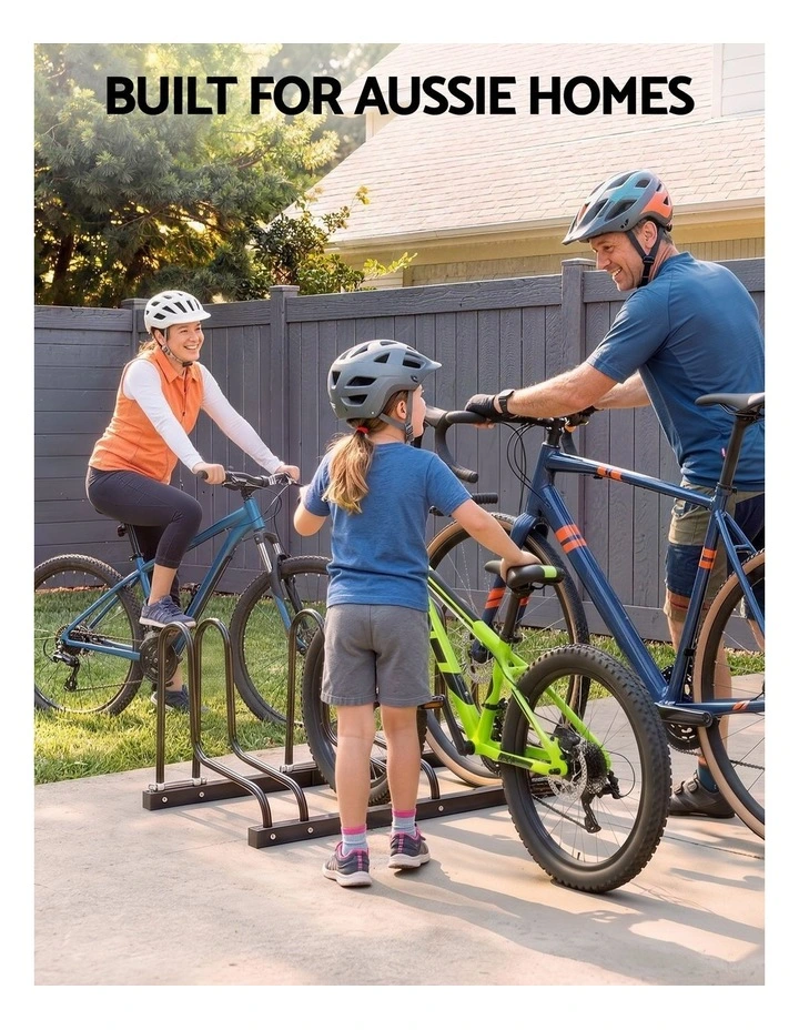 Weisshorn 3 Bike Floor Stand Rack Fits 20-29 MTB Tires for Garage Storage image 5