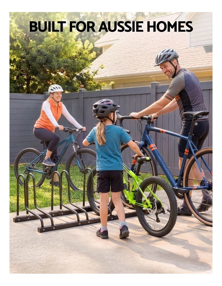 Weisshorn 4 Bike Floor Stand Rack Fits 20-29 MTB Tires for Garage Storage image 5
