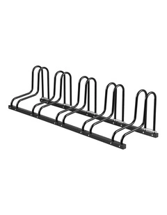 Weisshorn 5 Bike Floor Stand Rack Fits 20-29 MTB Tires for Garage Storage