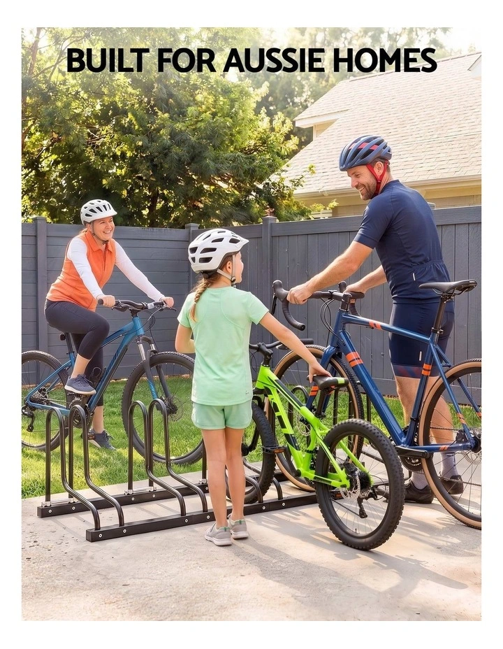 Weisshorn 5 Bike Floor Stand Rack Fits 20-29 MTB Tires for Garage Storage image 5