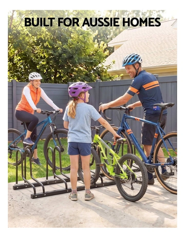 Weisshorn 6 Bike Floor Stand Rack Fits 20-29 MTB Tires for Garage Storage image 5