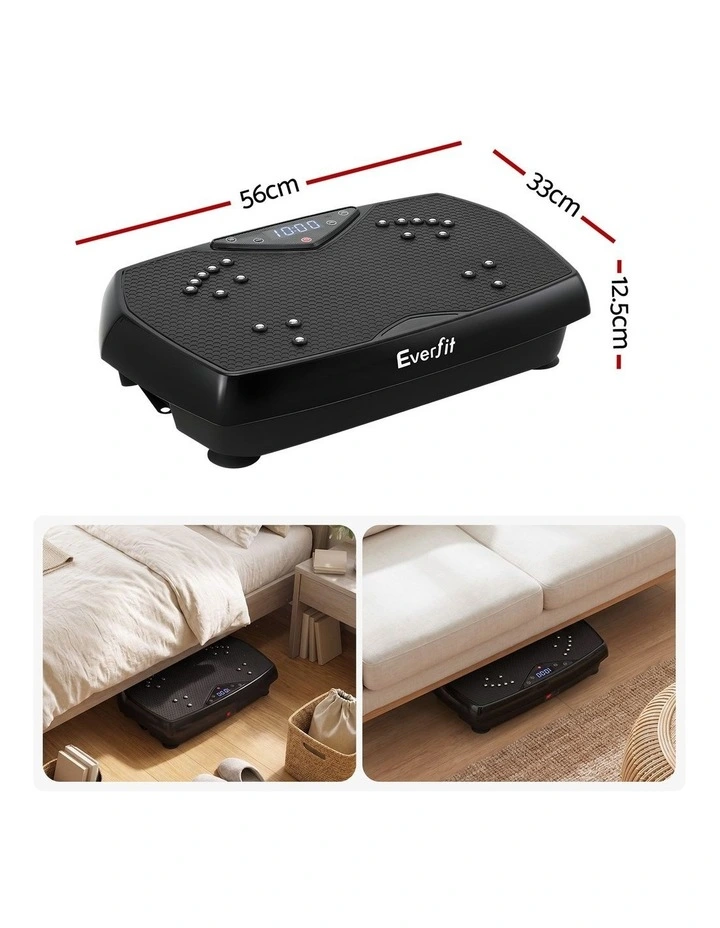 Everfit Vibration Plate Exercise Machine 150 Speed Levels Bluetooth 150kg Capacity Black image 2