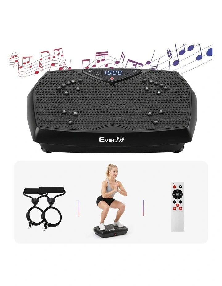 Everfit Vibration Plate Exercise Machine 150 Speed Levels Bluetooth 150kg Capacity Black image 3