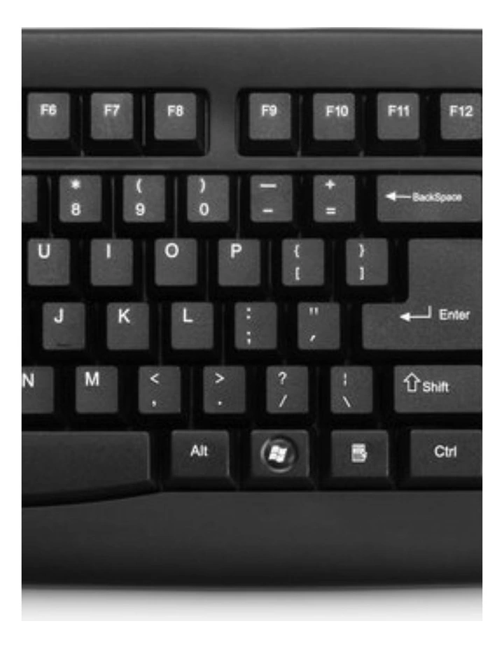 Kensington Washable Wired Keyboard For PC Laptop Black Antimicrobial image 2
