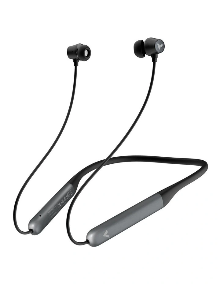 VERBATIM ANC Neckband Earbuds Active Noise Cancelling Black 28H Battery Life image 1