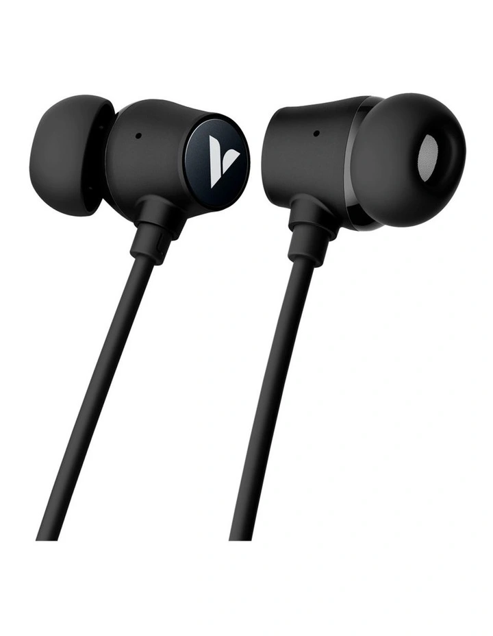 VERBATIM ANC Neckband Earbuds Active Noise Cancelling Black 28H Battery Life image 3