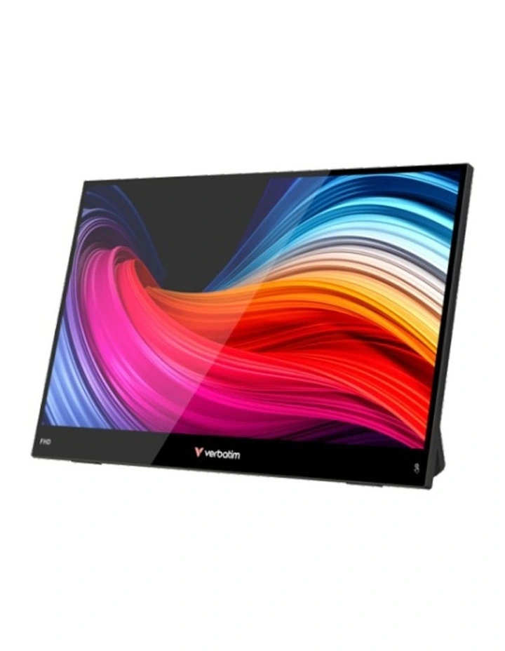 Verbatim Portable Touchscreen Monitor HD 1080p 15.6 Inch Screen Black image 1