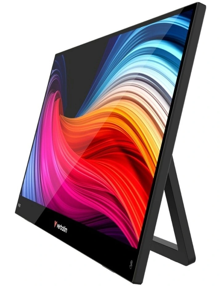 Verbatim Portable Touchscreen Monitor HD 1080p 15.6 Inch Screen Black image 3