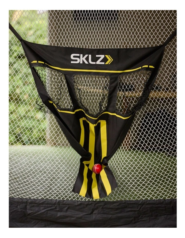 SKLZ Portable Suspended Cricket Training Stumps Net Easy Setup Black Yellow image 4