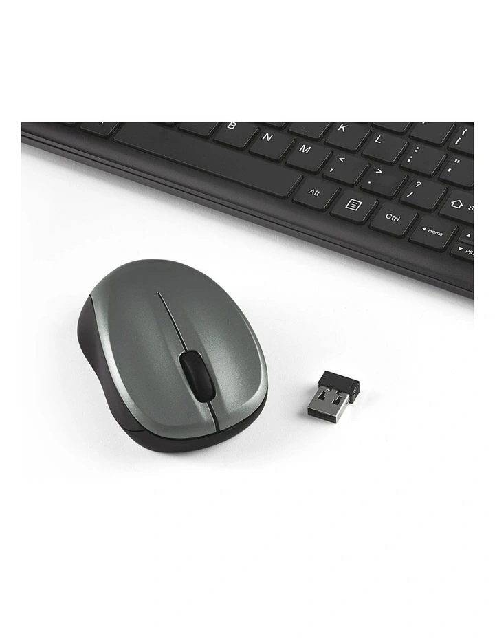 Verbatim Compact Silent Wireless Keyboard and Mouse Combo PCR PC Black image 2