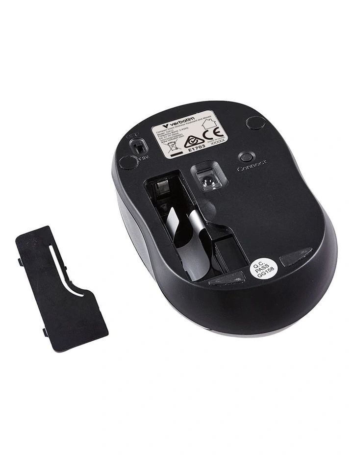 Verbatim Compact Silent Wireless Keyboard and Mouse Combo PCR PC Black image 4