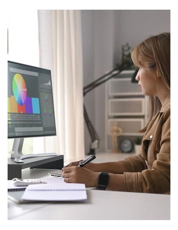Kensington Extra Wide Steel Computer Monitor Desk Stand Black 50cm x 20cm image 6