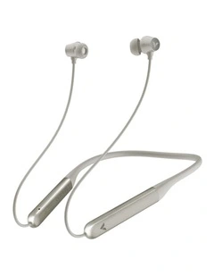 Verbatim ANC Neckband Earbuds Active Noise Cancelling Wireless Grey