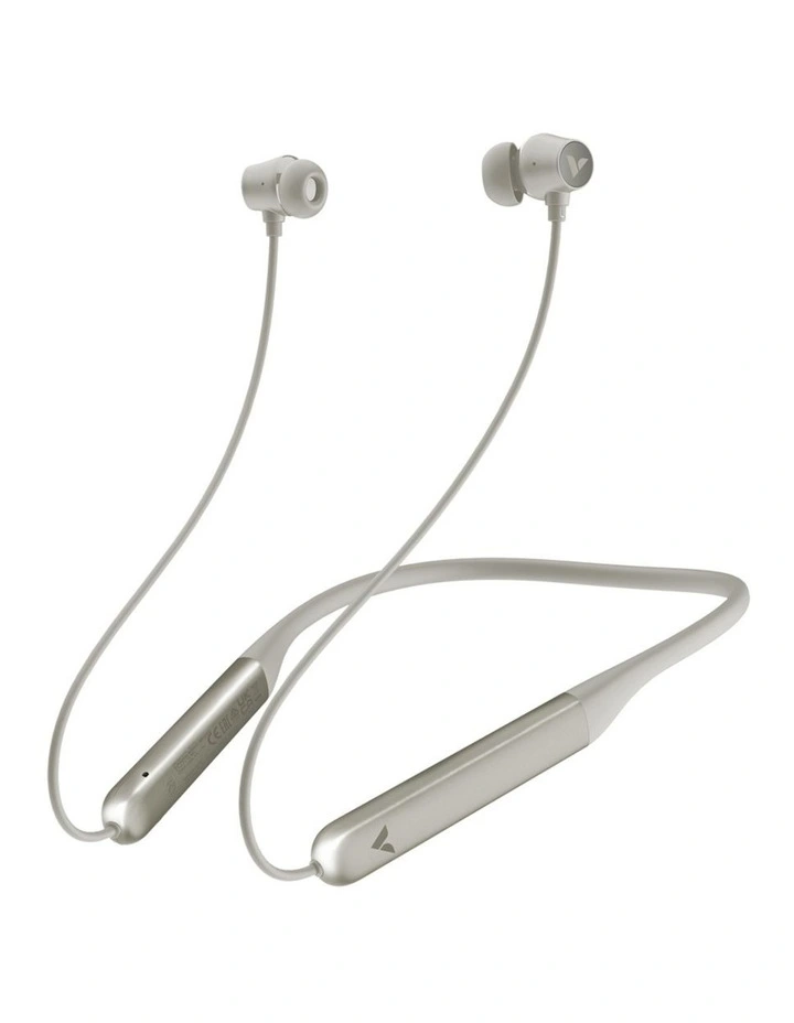 Verbatim ANC Neckband Earbuds Active Noise Cancelling Wireless Grey image 1