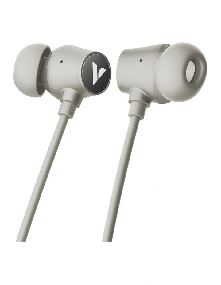 Verbatim ANC Neckband Earbuds Active Noise Cancelling Wireless Grey image 2