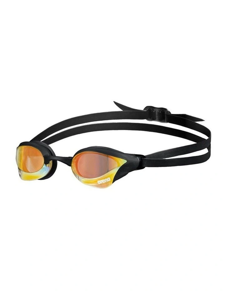 Arena Cobra Core Swipe Mirror Goggles Swimming Eye Protection Yellow Black image 1
