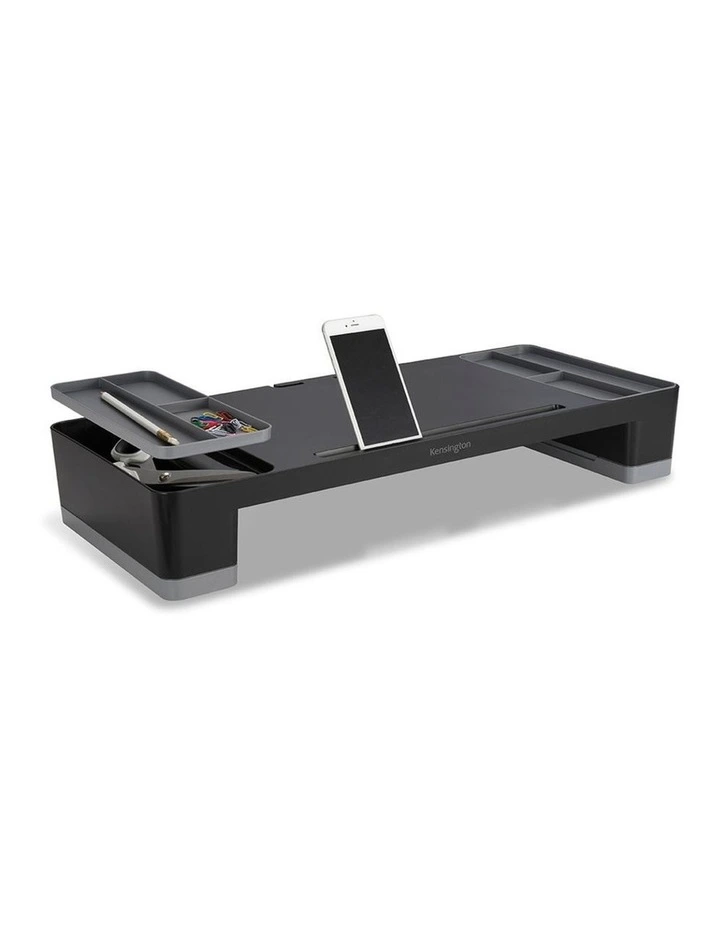 Kensington Organising Riser Stand For Monitor With Storage Black image 6