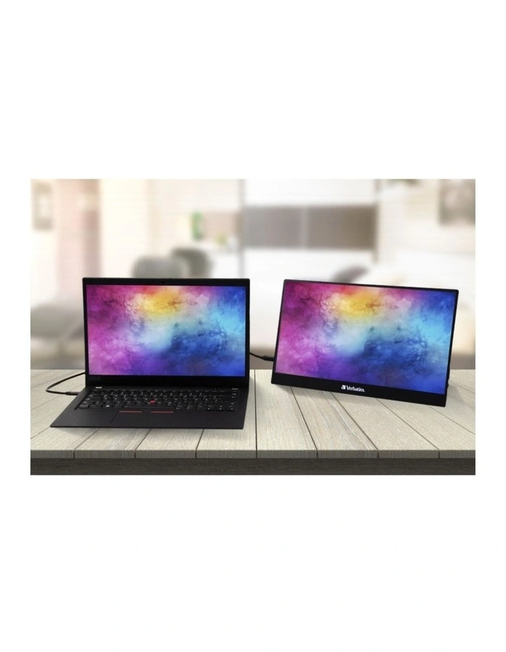 Verbatim Portable Monitor Full HD 1080p USB-C HDMI Connection 14 Inch image 2
