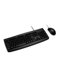 Kensington Pro Fit Washable Wired Keyboard And Mouse Set For Desktop Black