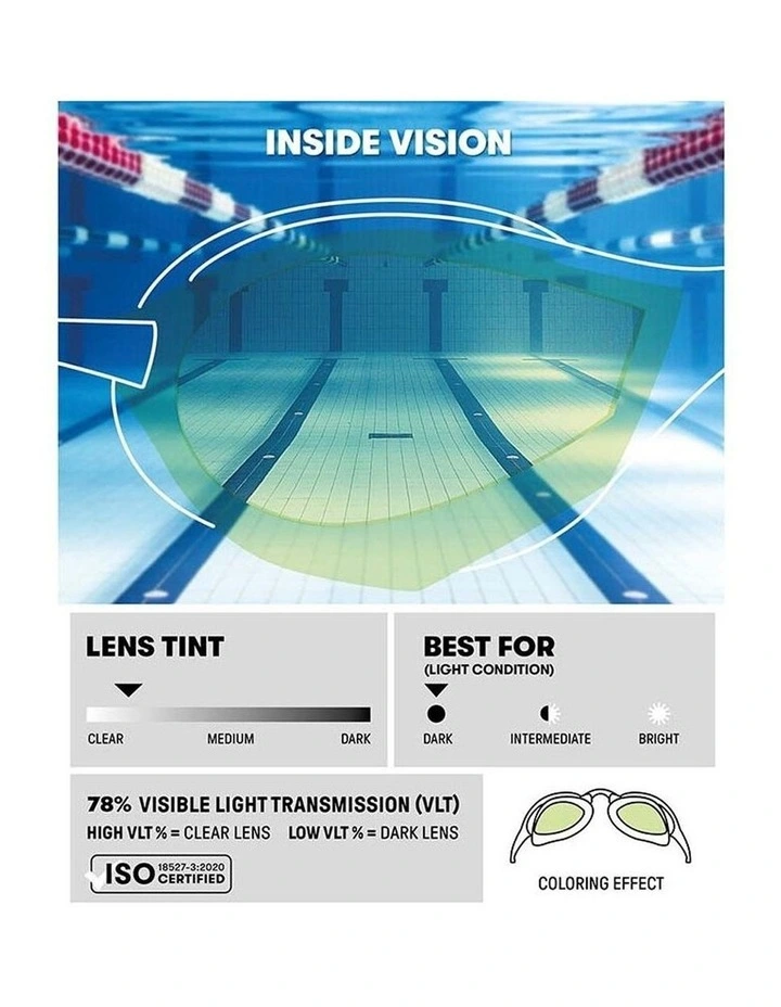 Arena Cobra Ultra Swipe Mirror Goggles Swimming Eye Protection Yellow Black image 2