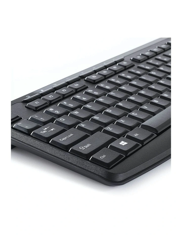 Verbatim Silent Slim Wireless Blue LED Mouse Keyboard Set Black image 3