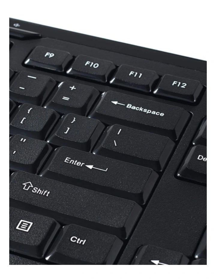 Verbatim Silent Slim Wireless Blue LED Mouse Keyboard Set Black image 4