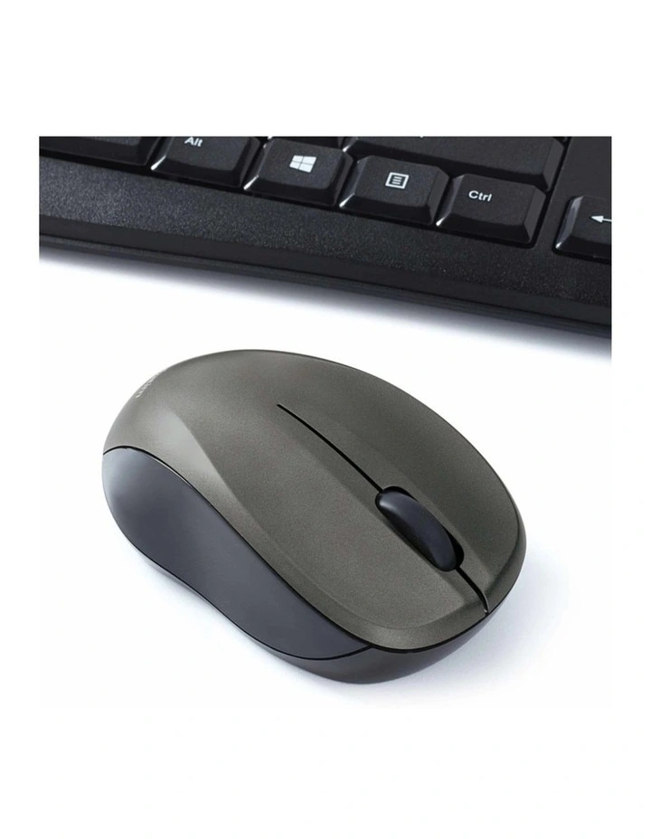 Verbatim Silent Slim Wireless Blue LED Mouse Keyboard Set Black image 5