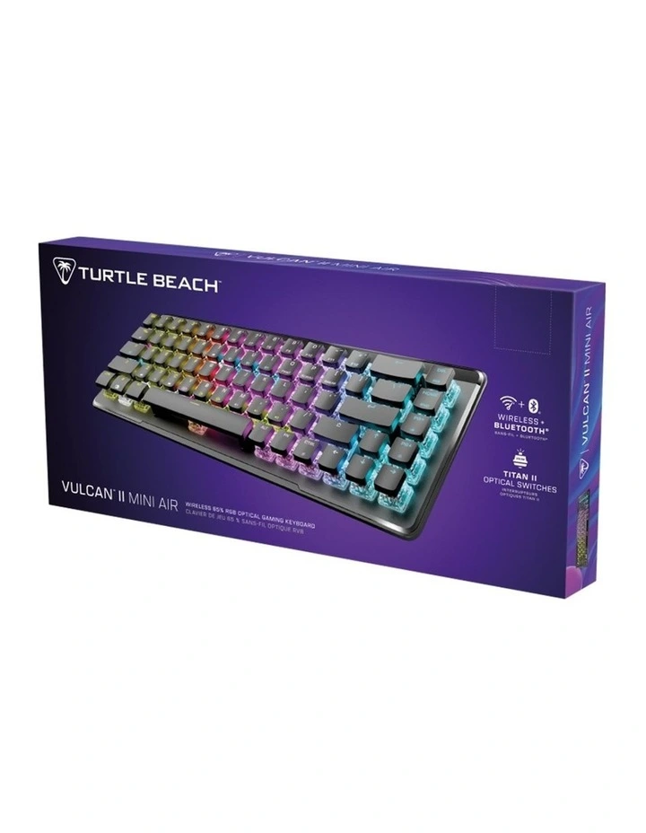 Turtle Beach Wireless Bluetooth RGB Gaming Keyboard Black Vulcan II Mini image 2