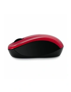 VERBATIM Computer Mouse Wireless 2.4GHz Silent Technology Blue LED Red