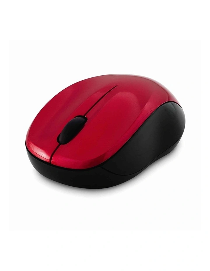VERBATIM Computer Mouse Wireless 2.4GHz Silent Technology Blue LED Red image 3