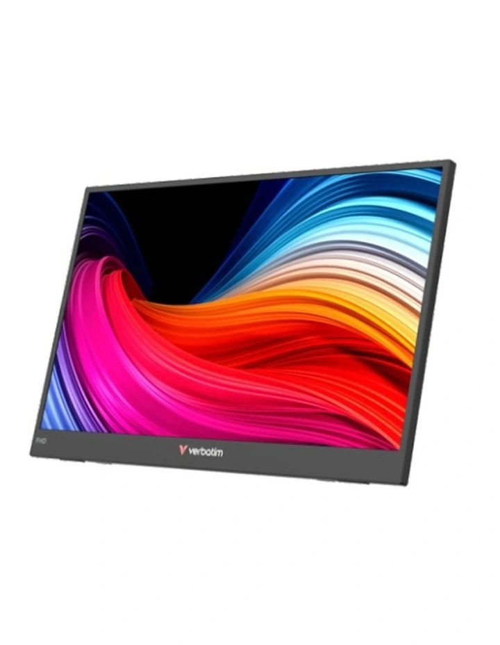 Verbatim Portable Monitor HD 1080p 15.6 Inch Screen Black image 1