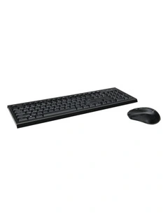 Verbatim Compact Silent Wireless Keyboard and Mouse Combo PCR PC Black