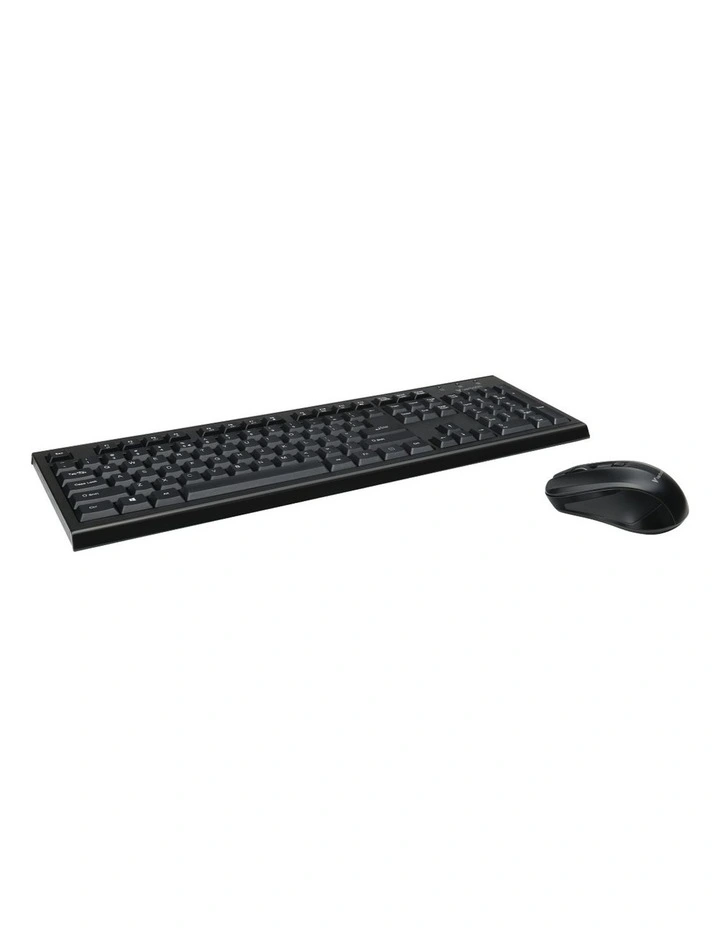 Verbatim Compact Silent Wireless Keyboard and Mouse Combo PCR PC Black image 1